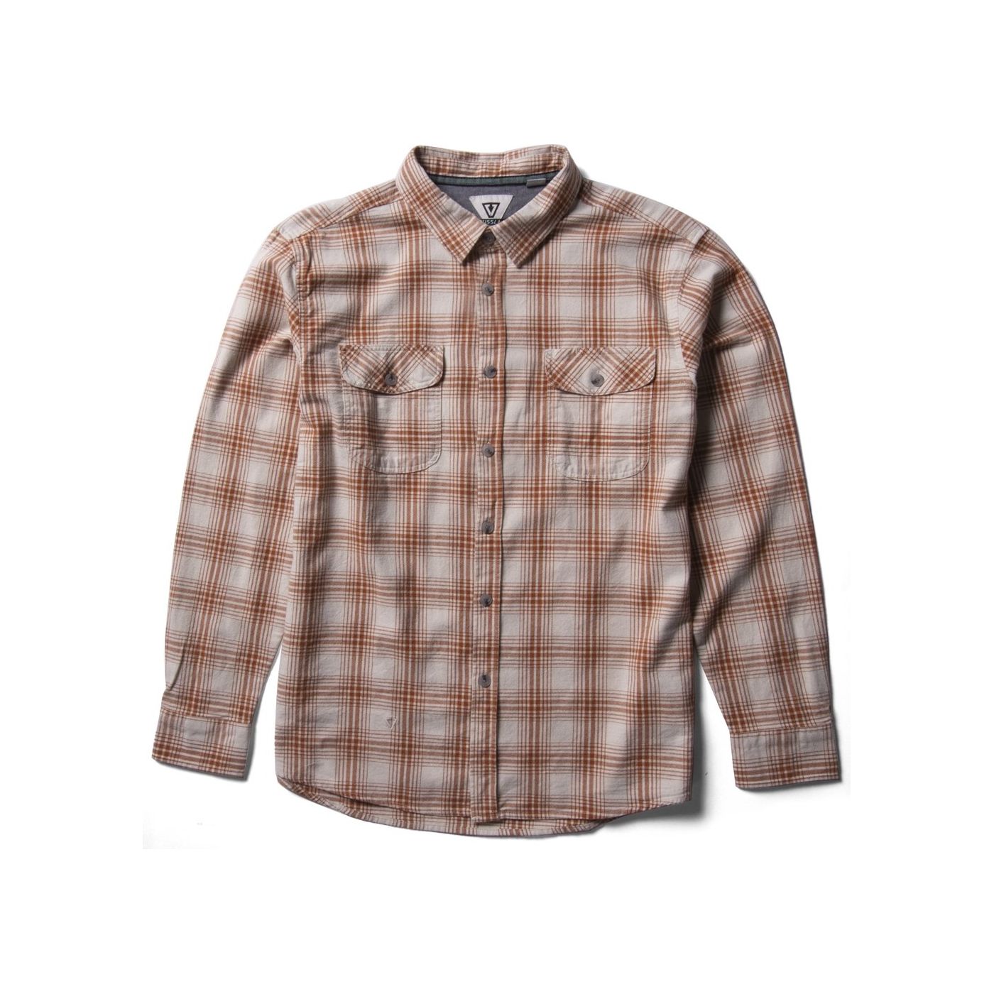 Vissla Central Coast Eco Ls Flannel in Bone