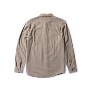 VISSLA Shaper Eco Long Sleeve Flannel in Dark Sand