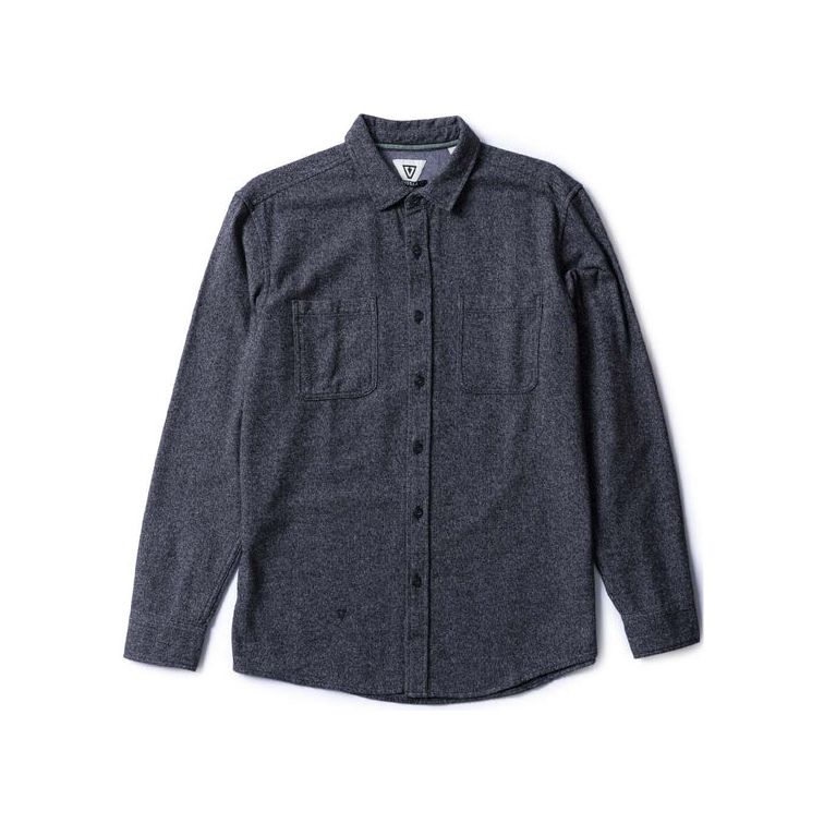 Vissla Shaper Eco Ls Flannel in Black