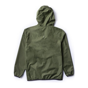 VISSLA Offshore Eco Windbreaker in Dark Olive