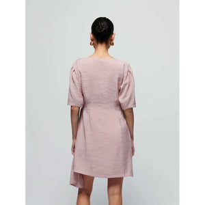 Nation Meredith Tie Front Dress in Violet Ice