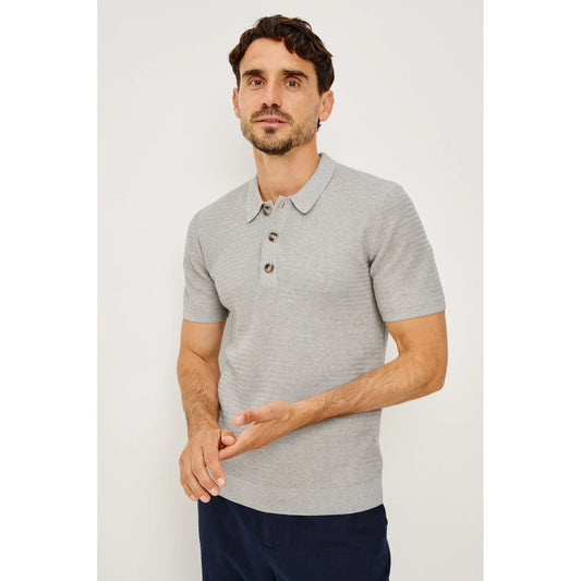 Rails Nathan Polo Shirt in Heather Grey
