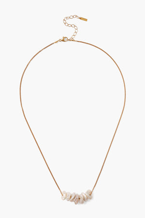 Chan Luu Anini Pearl Necklace Gold