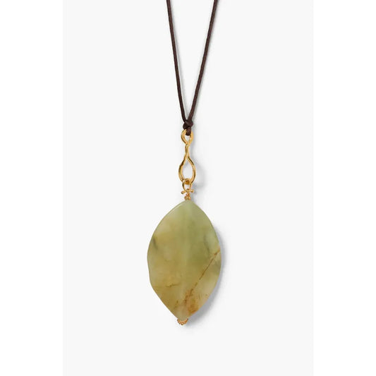 Chan Luu Leaf Cord Necklace New Jade
