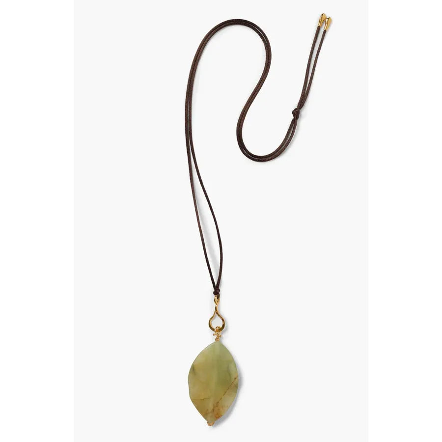 Chan Luu Leaf Cord Necklace New Jade