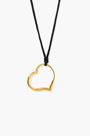 Chan Luu Open Heart Necklace Gold