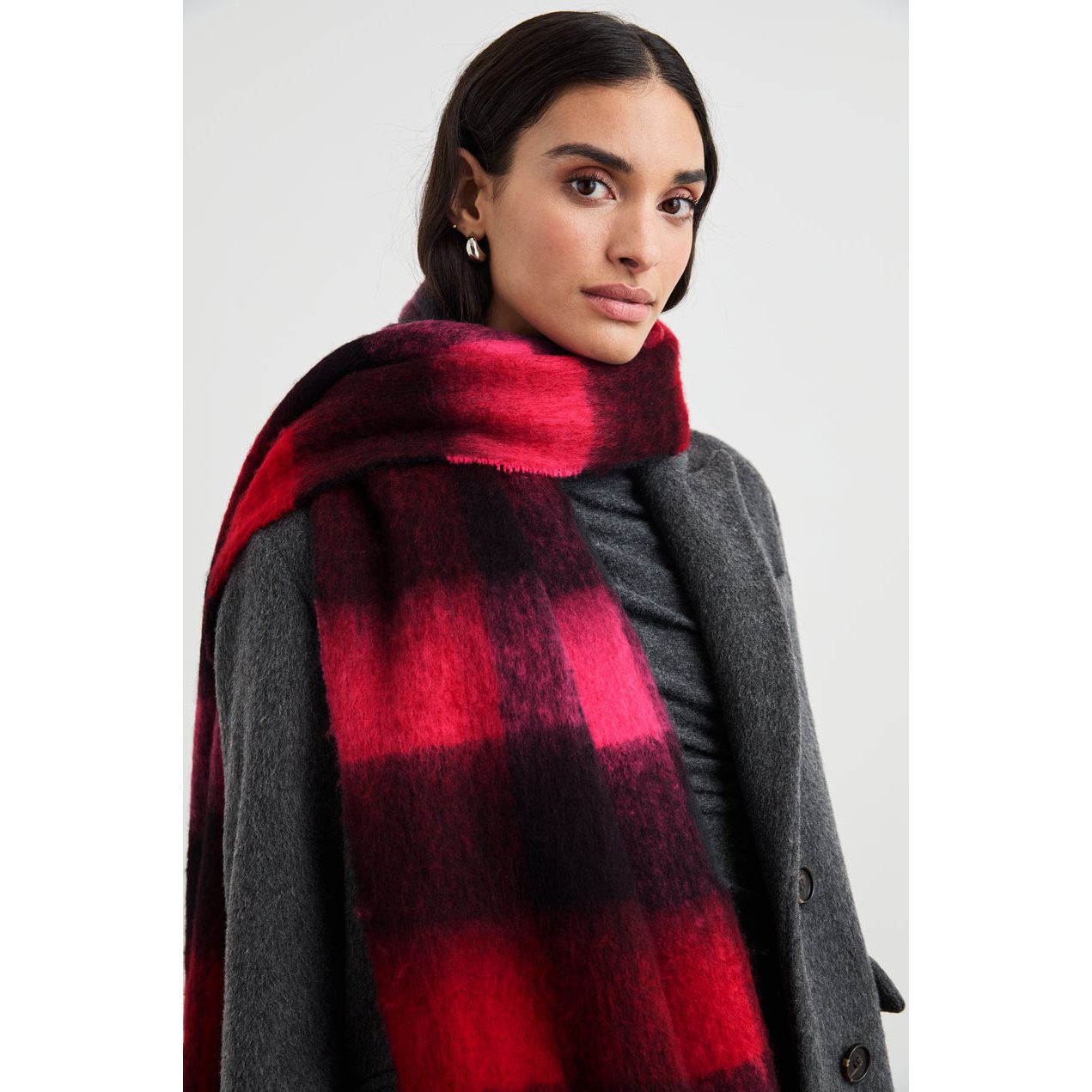 Rails Oslo Scarf in Scarlet Onyx Pink