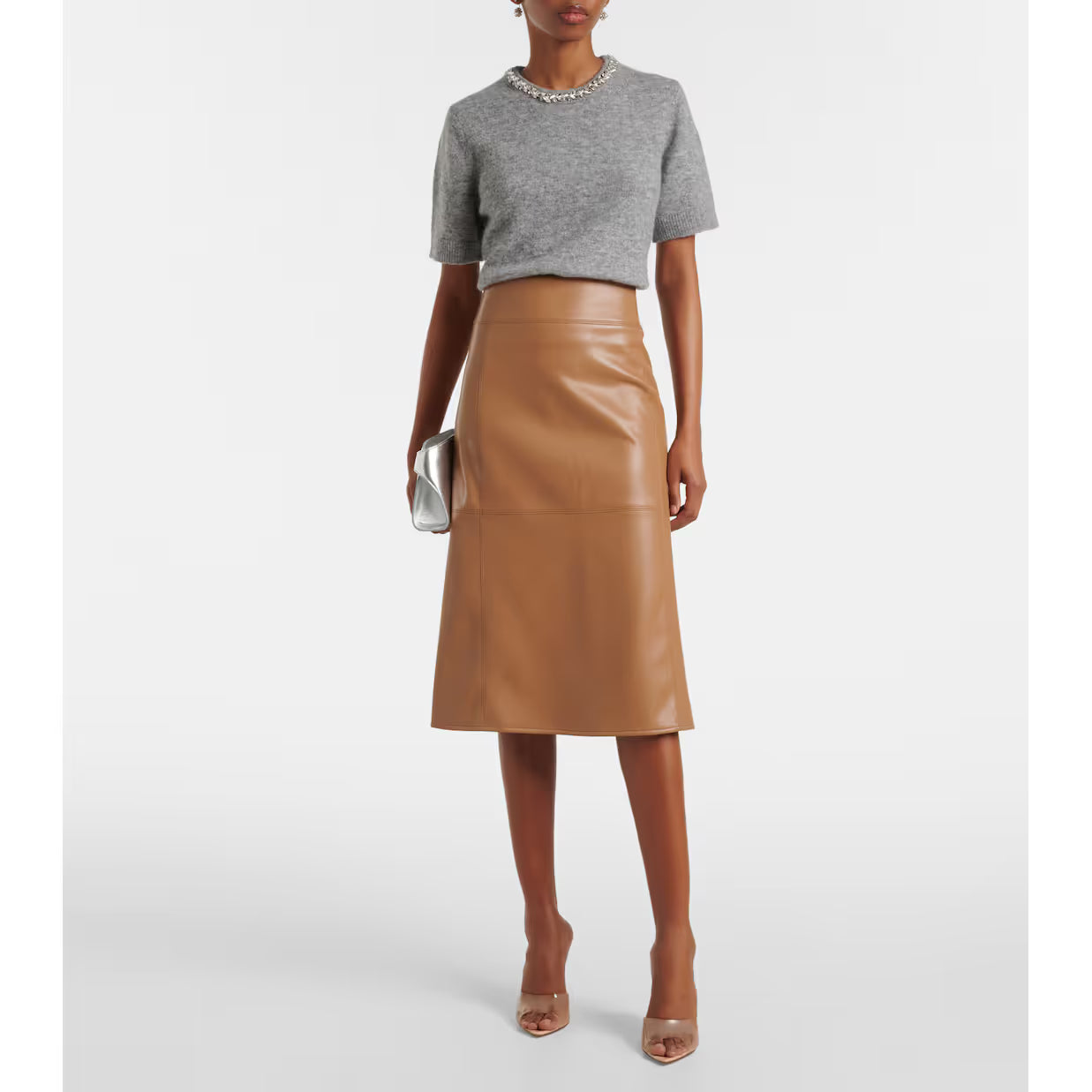 Velvet by Graham & Spencer Layton Embellished Alpaca and Wool-Blend Top