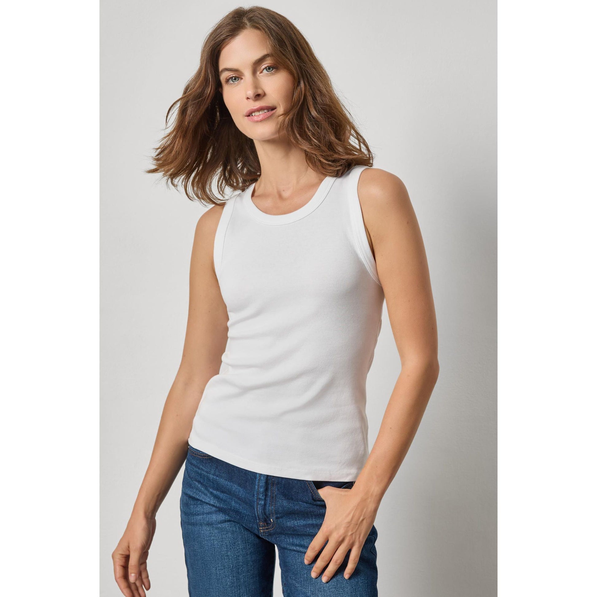 Lilla P Jewel Tank in White
