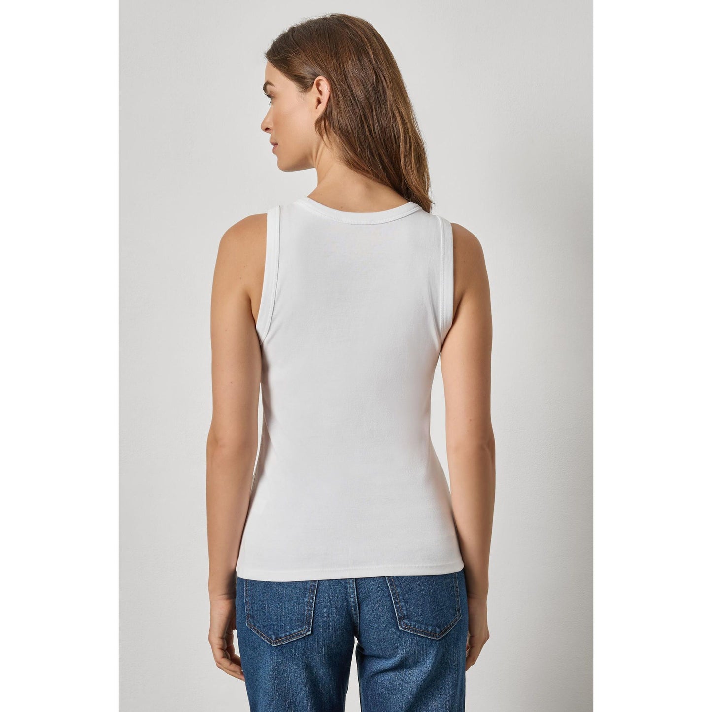 Lilla P Jewel Tank in White