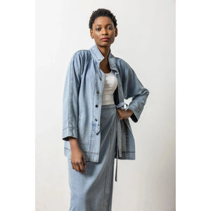 Lilla P Denim Swing Jacket in Light Wash