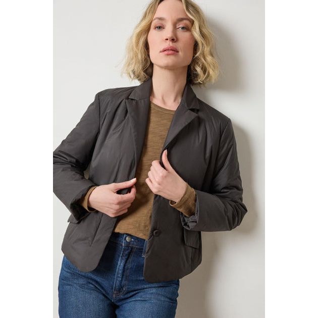Lilla P Padded Blazer in Black