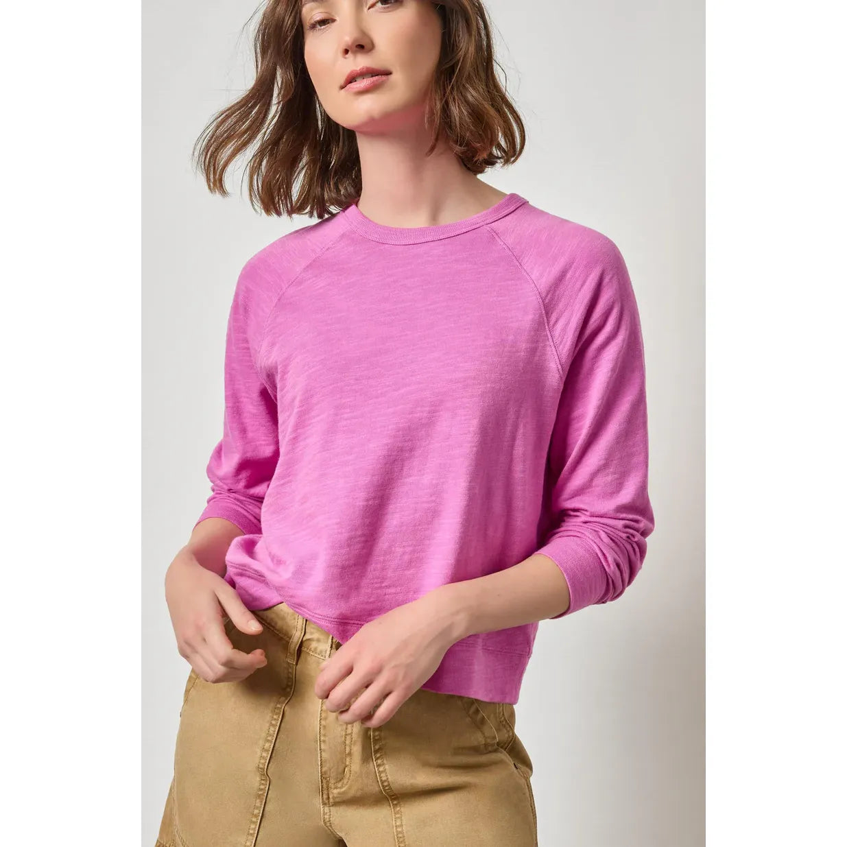 Lilla P Vintage Sweatshirt Tee in Crocus