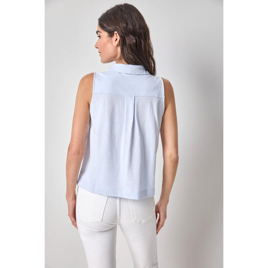 Lilla P Organic Sleeveless Top in Hydrangea