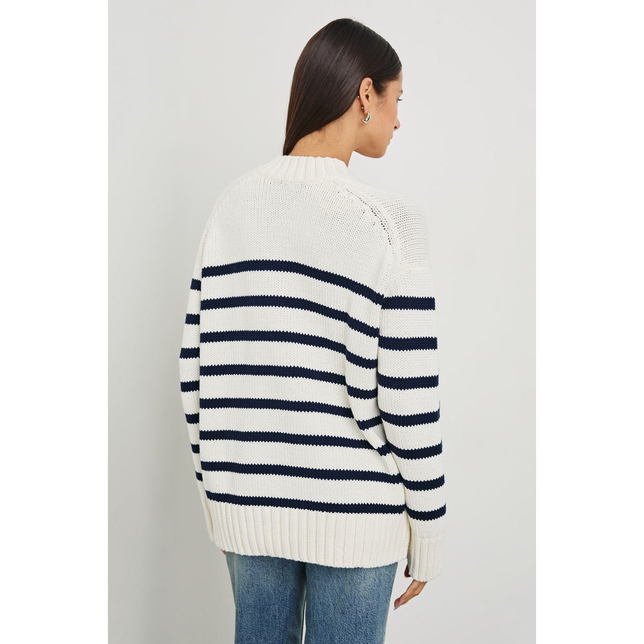 Rails Penny Sweater in Ivory Navy Stripe