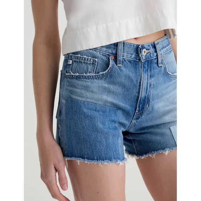 AG Jeans Halle Patchwork Short in Gila River