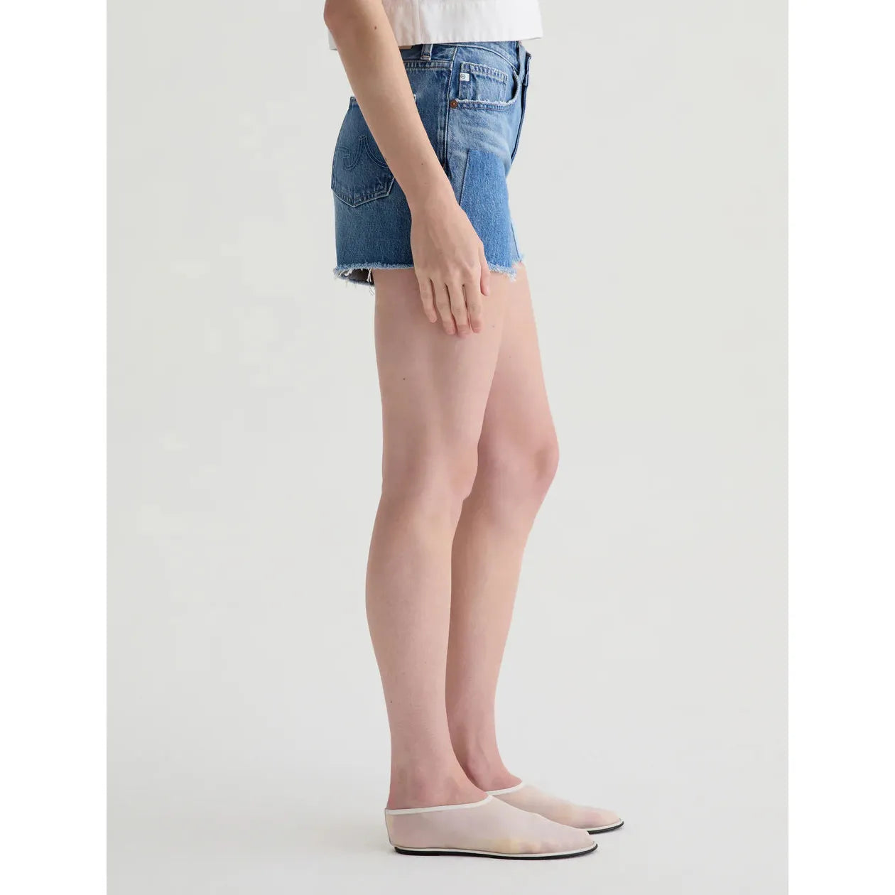 AG Jeans Halle Patchwork Short in Gila River