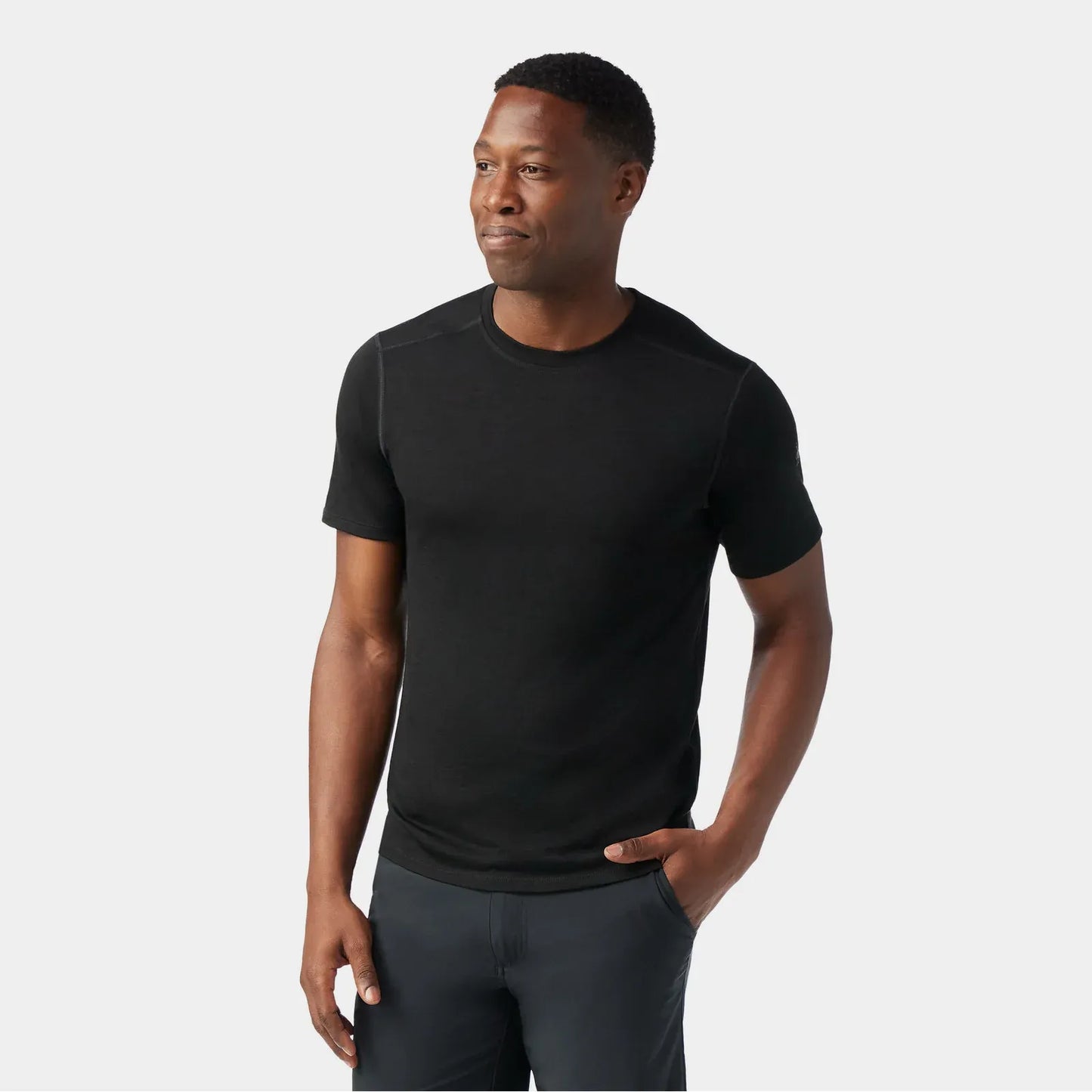 Smartwool Men's Merino Short Sleeve Tee in Black