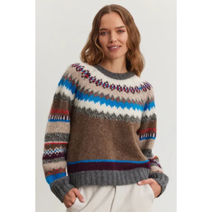 Velvet Kella Colorful Fair Isle Sweater