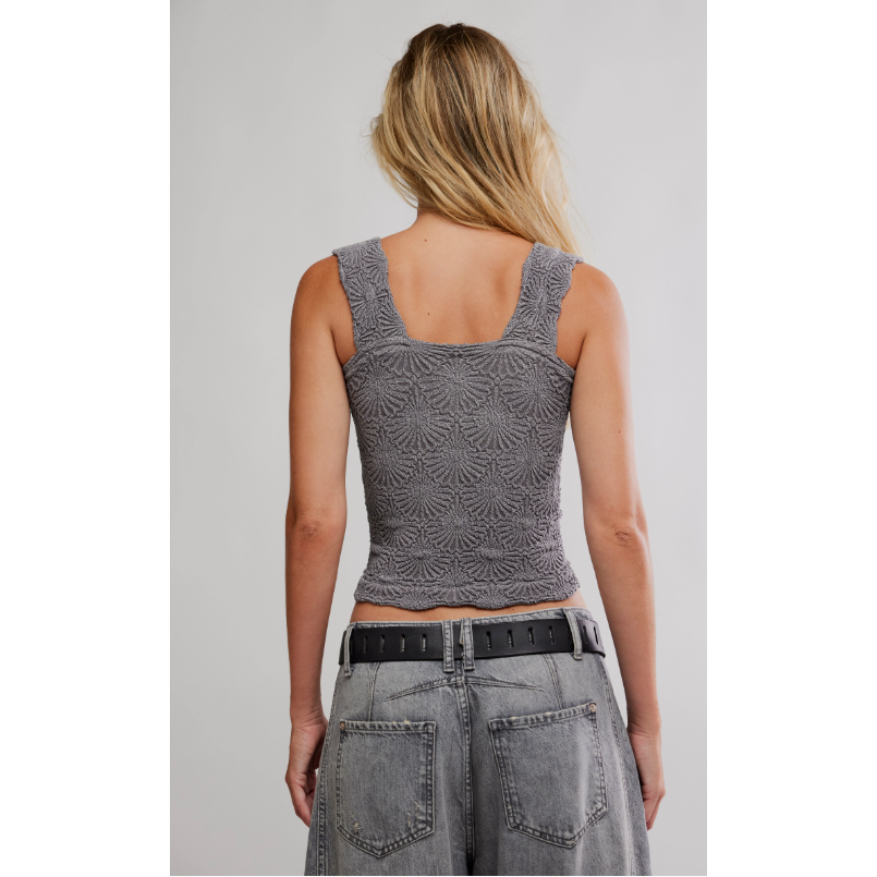 Free People Love Letter Cami in Iron