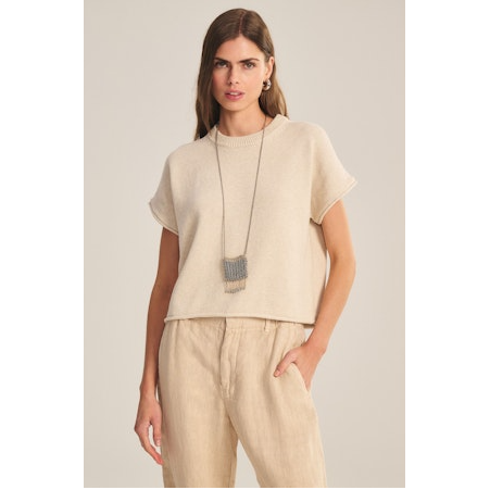 Velvet by Graham & Spencer Keeny Sweater in Oat