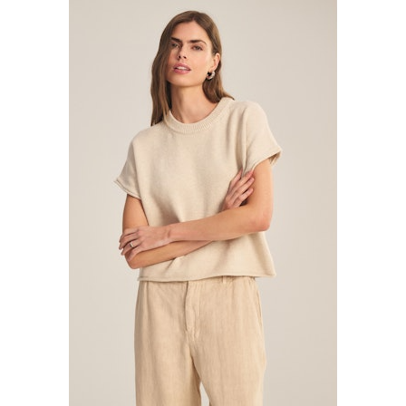 Velvet by Graham & Spencer Keeny Sweater in Oat