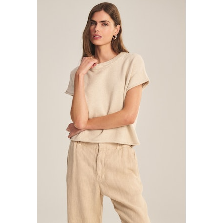 Velvet by Graham & Spencer Keeny Sweater in Oat