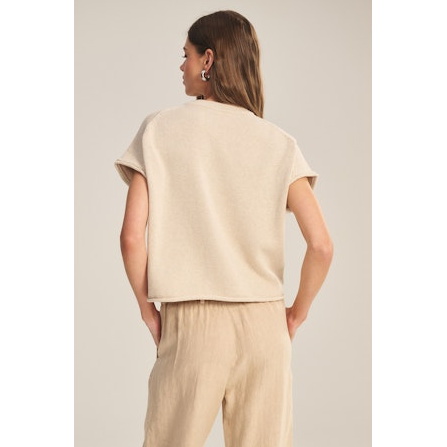 Velvet by Graham & Spencer Keeny Sweater in Oat