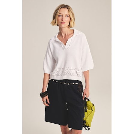 Velvet by Graham & Spencer Winslow Sweater in Ice