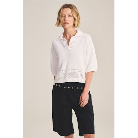 Velvet by Graham & Spencer Winslow Sweater in Ice