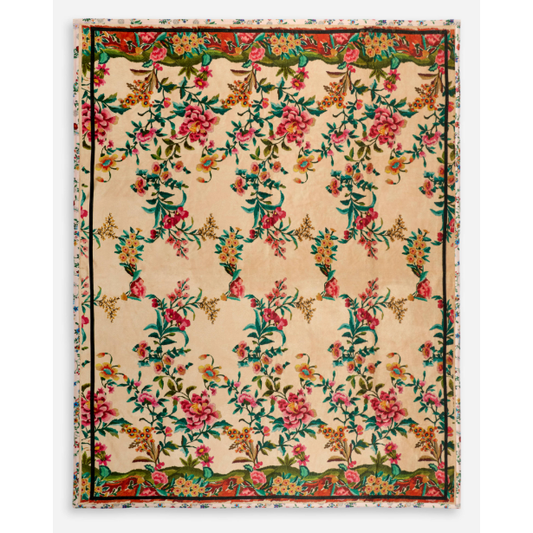 Johnny Was Travel Blanket in Ecru Miraze