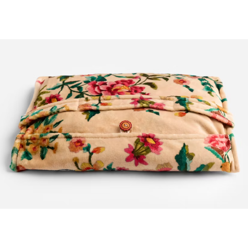 Johnny Was Travel Blanket in Ecru Miraze