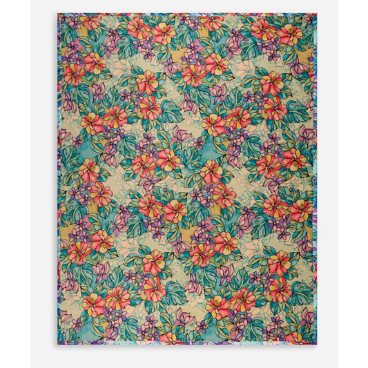Johnny Was Paradise Travel Blanket in Altair Scarf