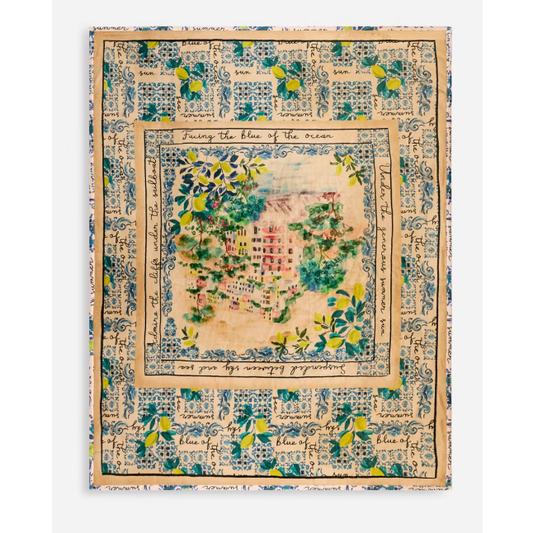 Johnny Was Paradise Travel Blanket in Olympe Scarf