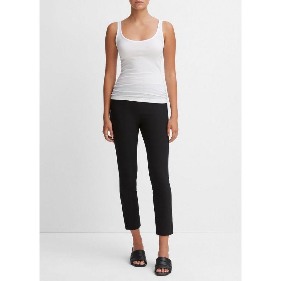 Vince Stitch Front Seam Ponte Legging in Black