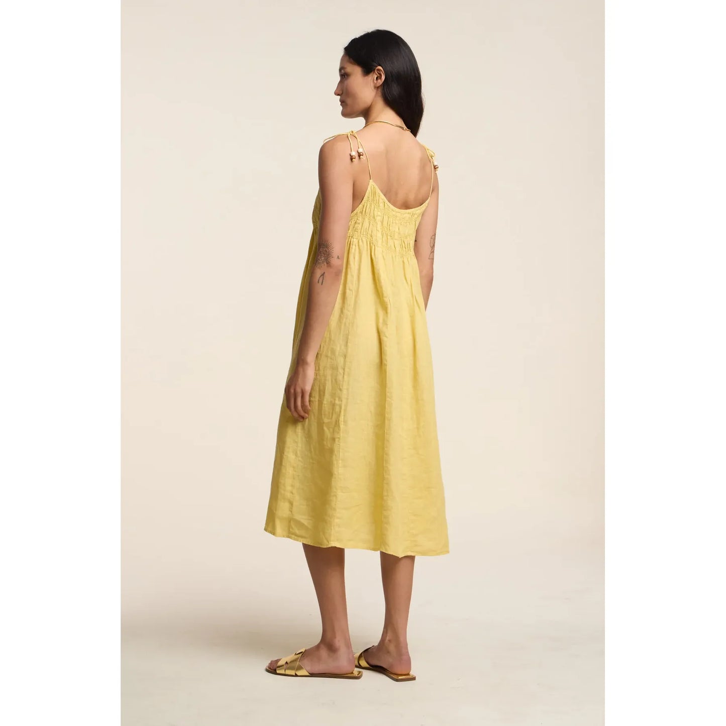 Velvet by Graham & Spencer Teresa Linen Dress in Sun
