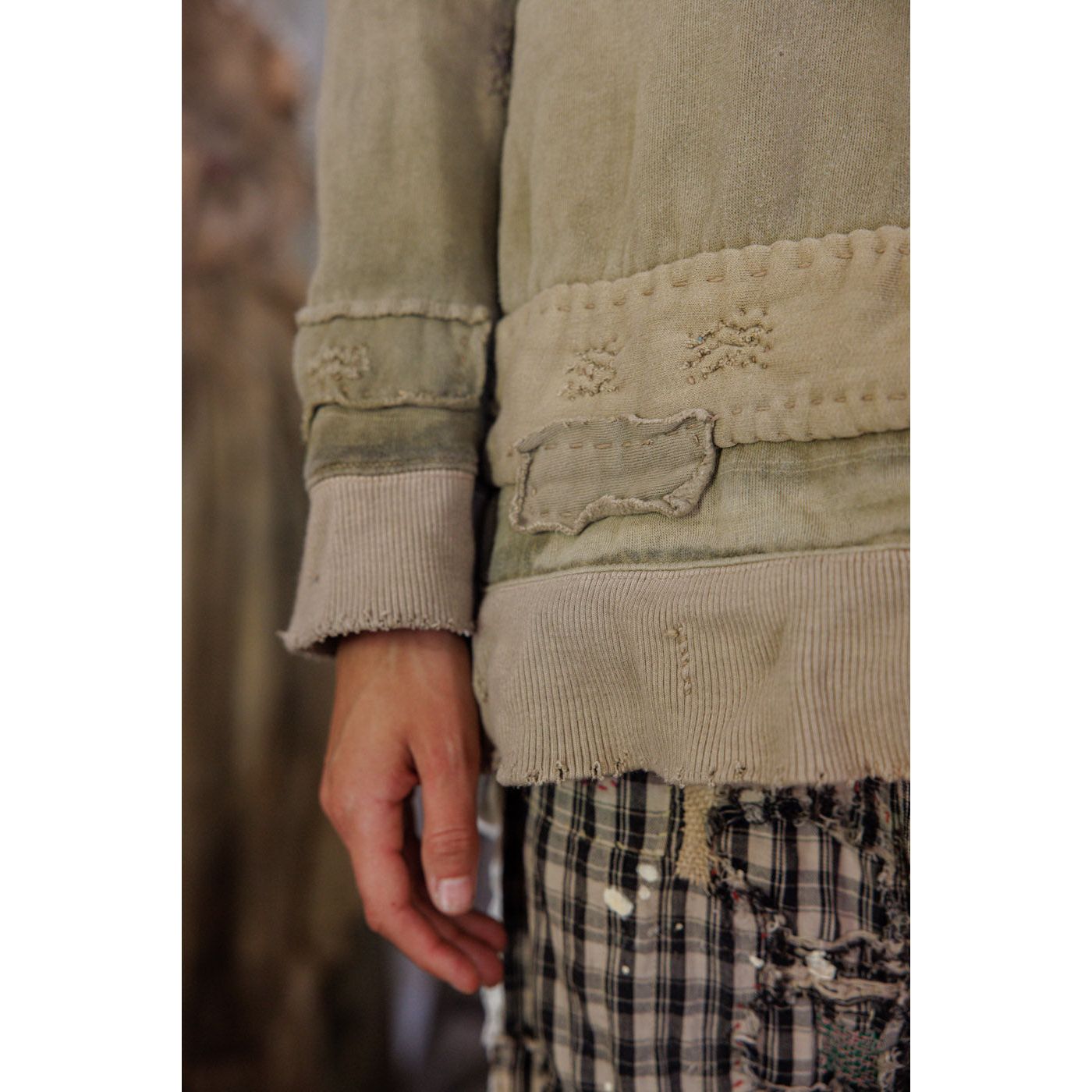 Magnolia Pearl Fleece Riehl Henley in Aged