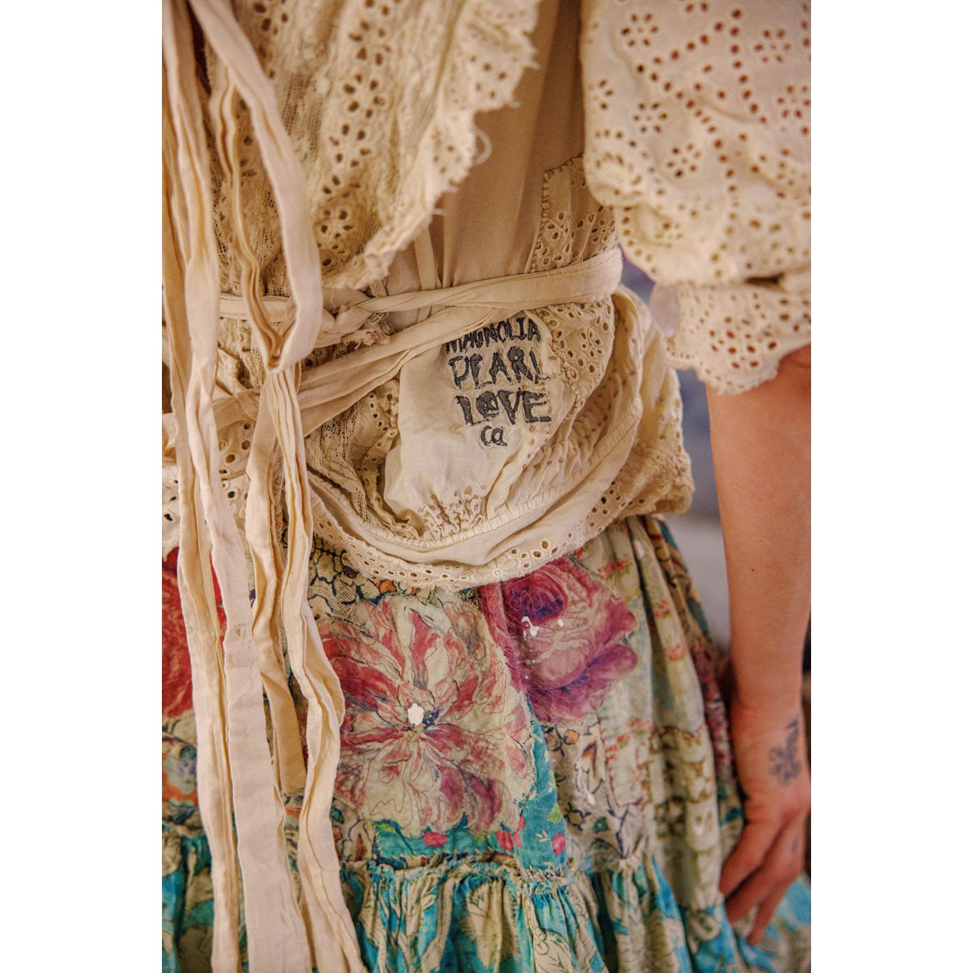 Magnolia Pearl Eyelet Rosario Blouse in Moonlight
