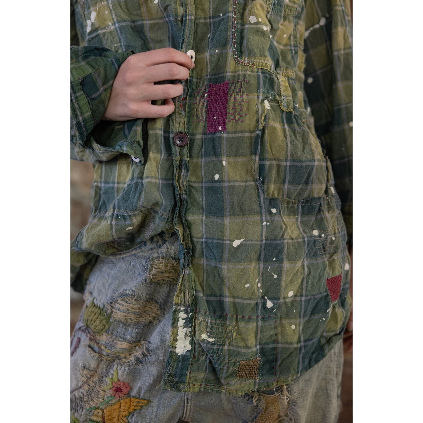 Magnolia Pearl Landes Workshirt in Uncle Joe's Plaid