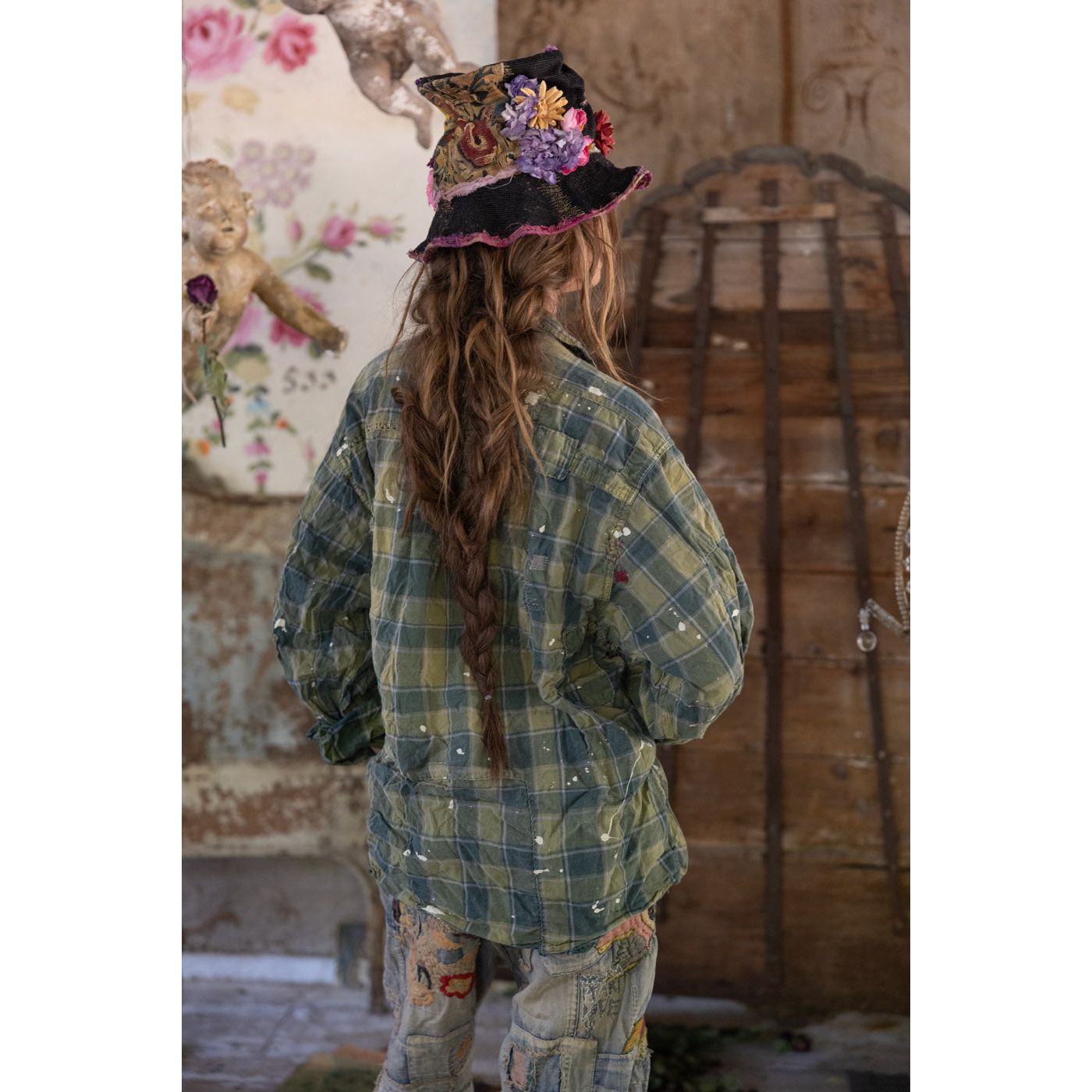 Magnolia Pearl Landes Workshirt in Uncle Joe's Plaid