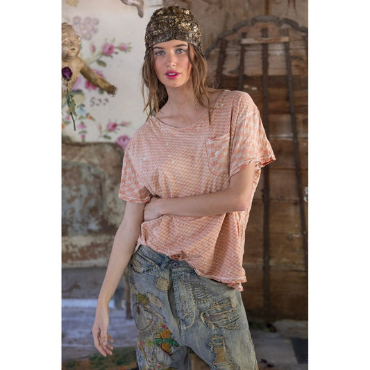 Magnolia Pearl Piecewise Pocket Tee in Tabby