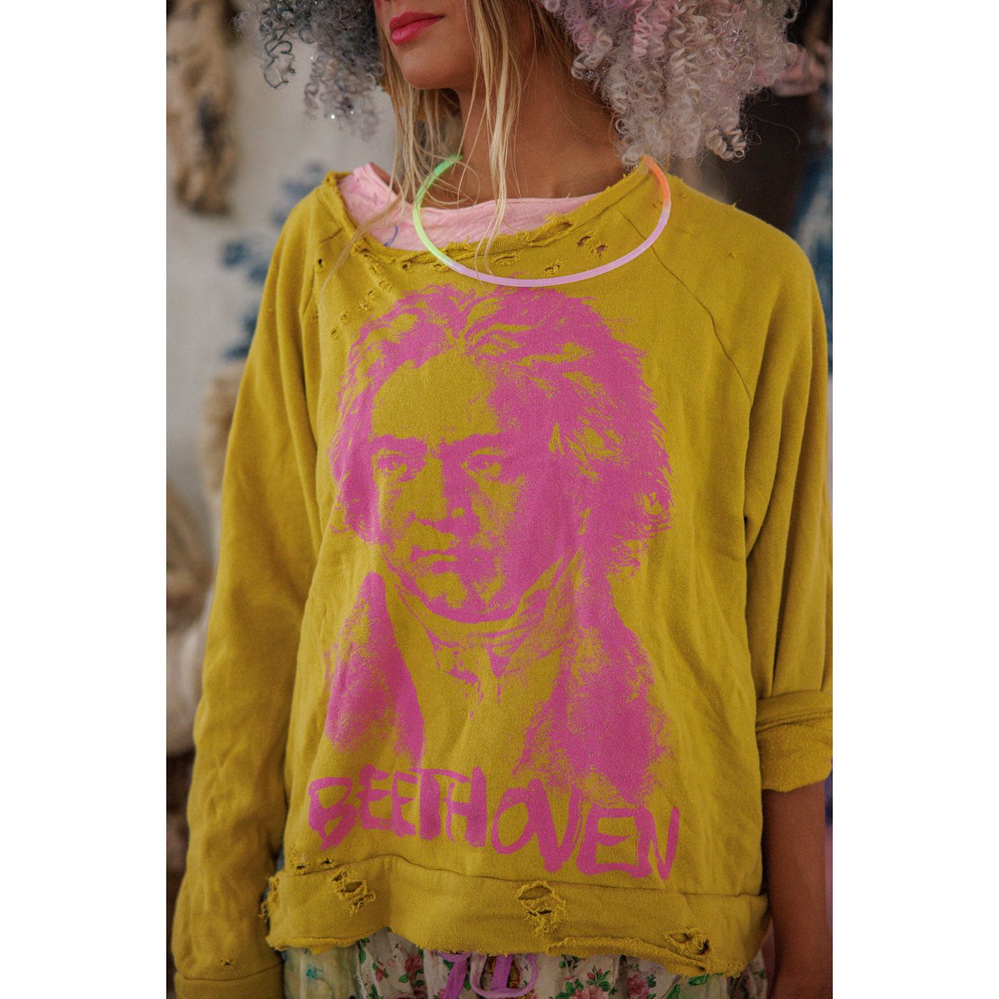 Magnolia Pearl Beethoven Portrait Richi Sweatshirt in Fun House