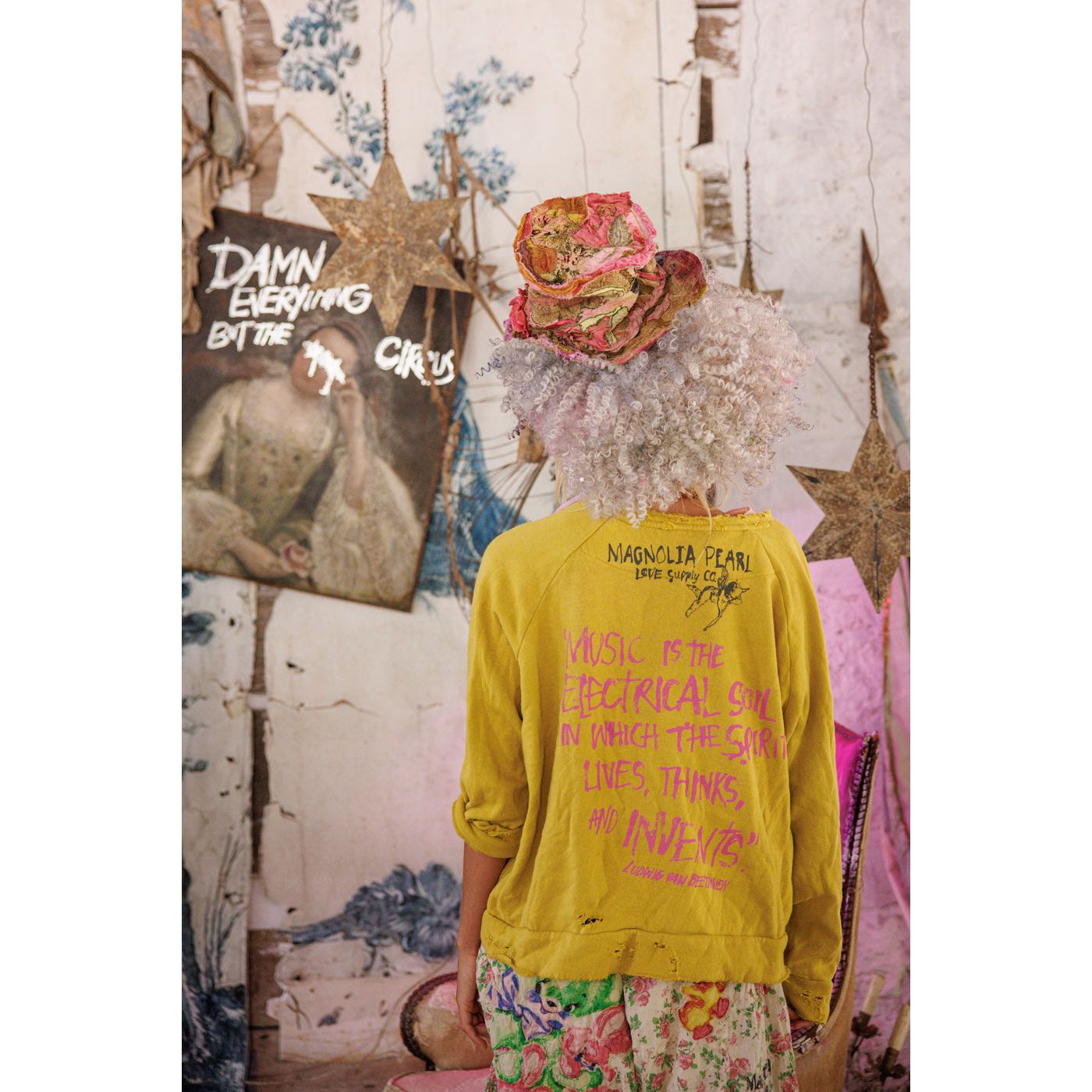 Magnolia Pearl Beethoven Portrait Richi Sweatshirt in Fun House
