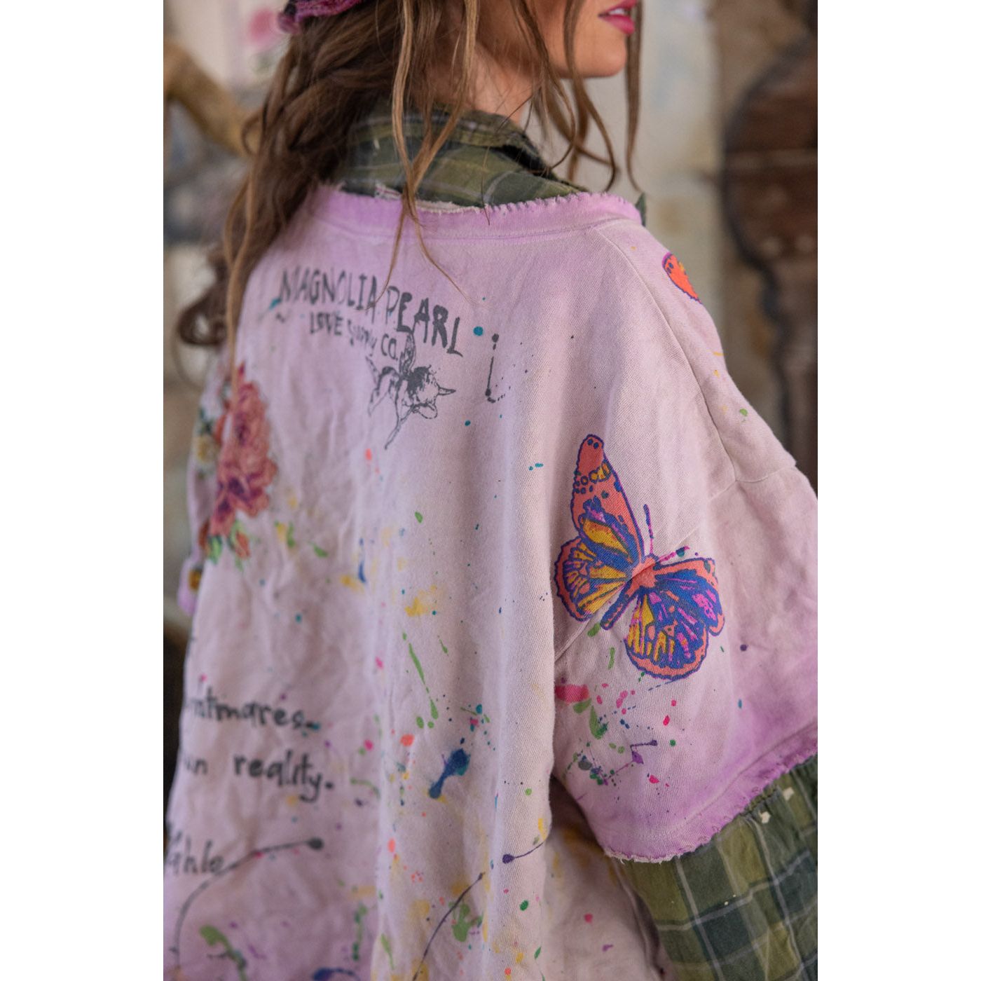 Magnolia Pearl Frida del Sol Vetiver Sweatshirt in Allium Dip Dye