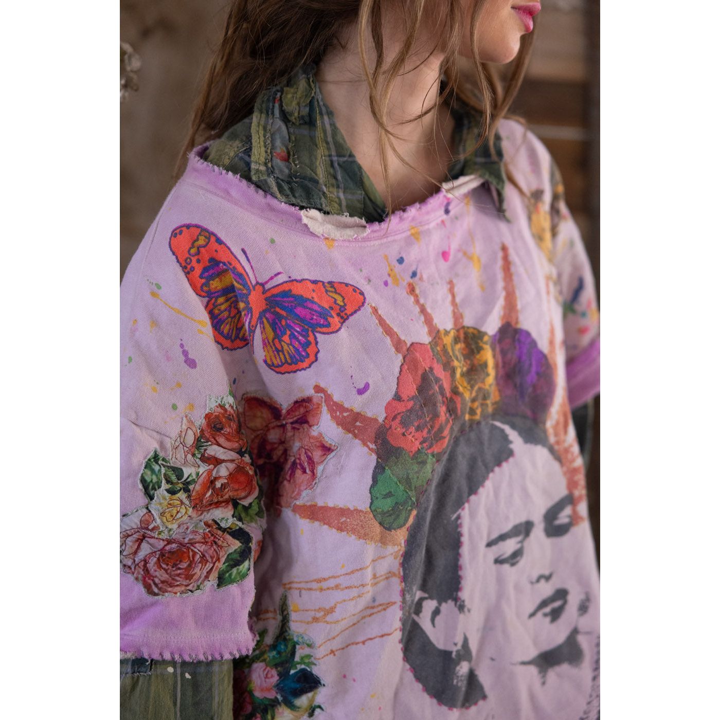 Magnolia Pearl Frida del Sol Vetiver Sweatshirt in Allium Dip Dye