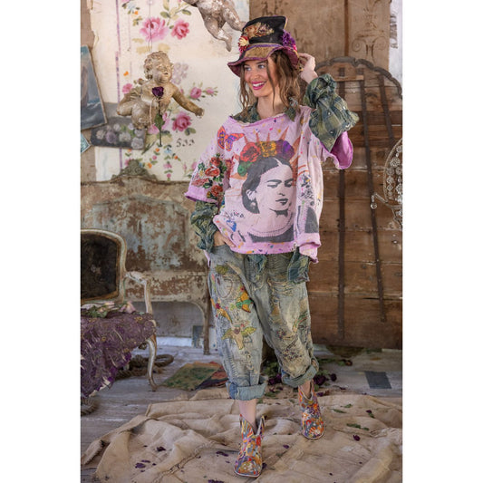 Magnolia Pearl Frida del Sol Vetiver Sweatshirt in Allium Dip Dye