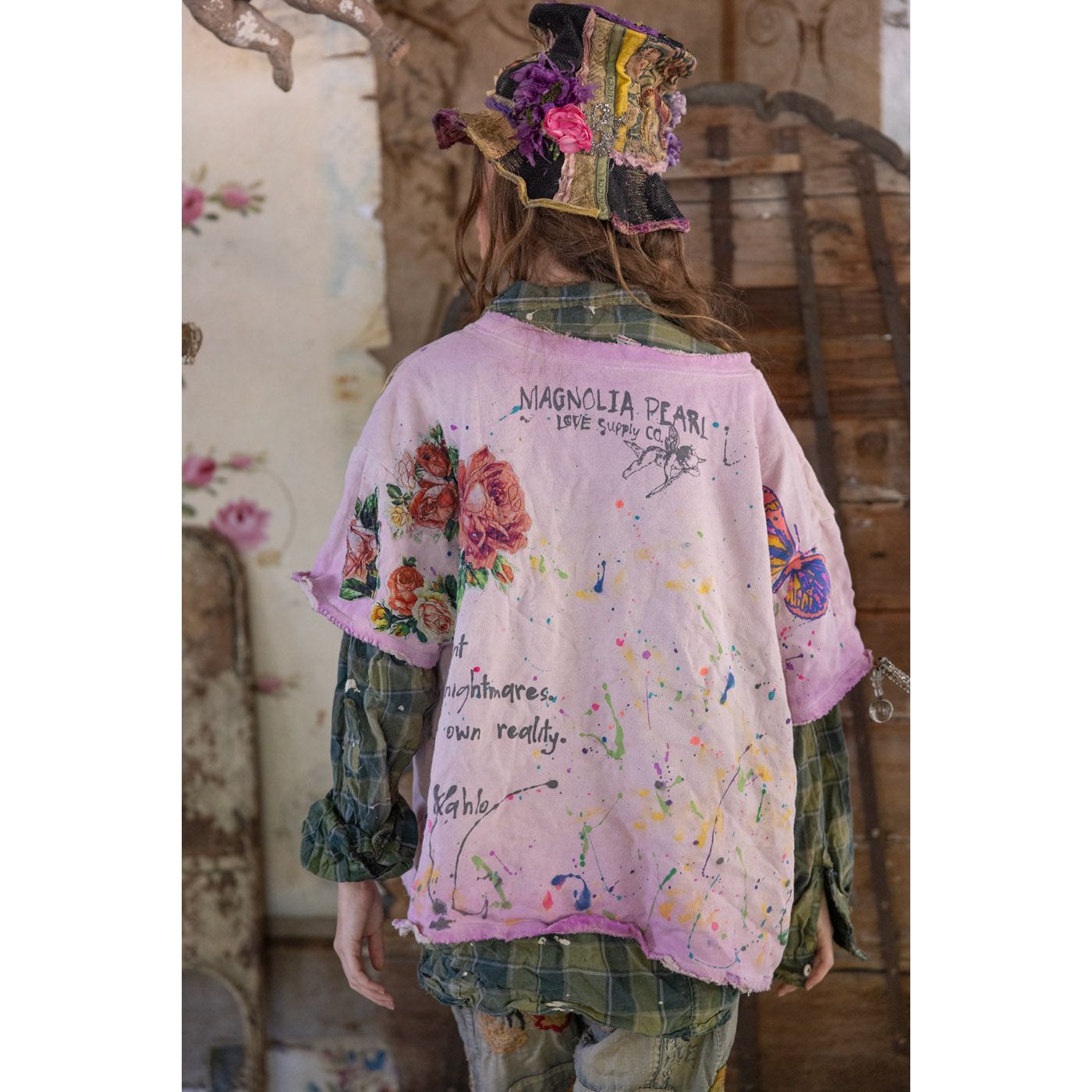 Magnolia Pearl Frida del Sol Vetiver Sweatshirt in Allium Dip Dye