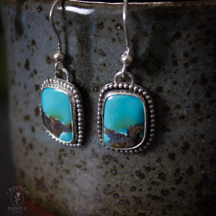 Crooked Thistle Turquoise Earrings