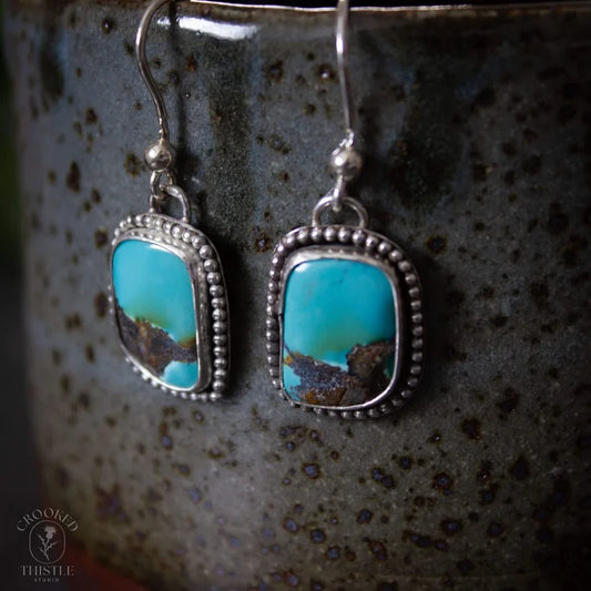 Crooked Thistle Turquoise Earrings