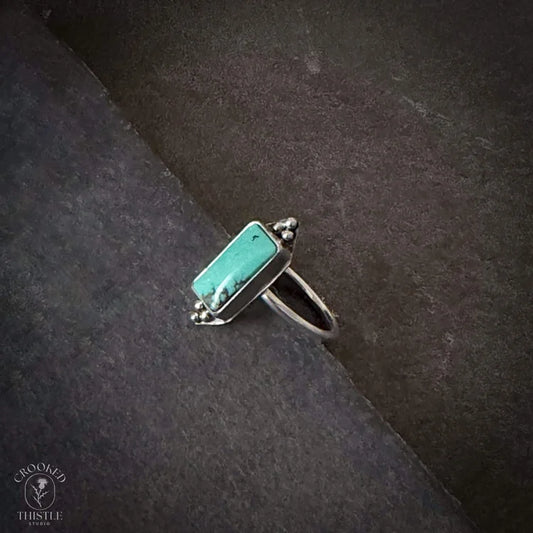 Crooked Thistle Carico Lake Turquoise Ring Size 7